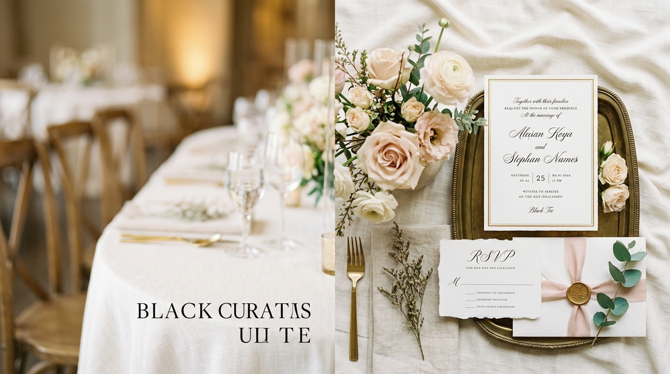 23 Black Tie Wedding Invitation Wording Ideas (2026 Edition)