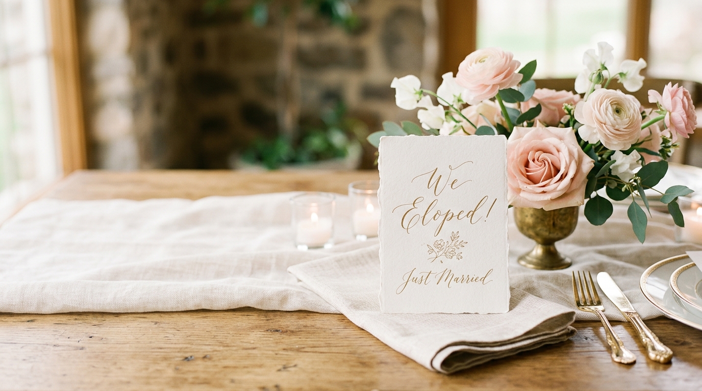 30 Best Elopement Announcement Wording Examples for 2026