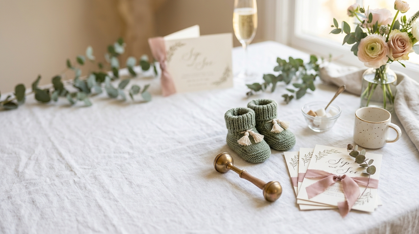 30+ Sip and See Invitation Wording Ideas They'll LOVE!
