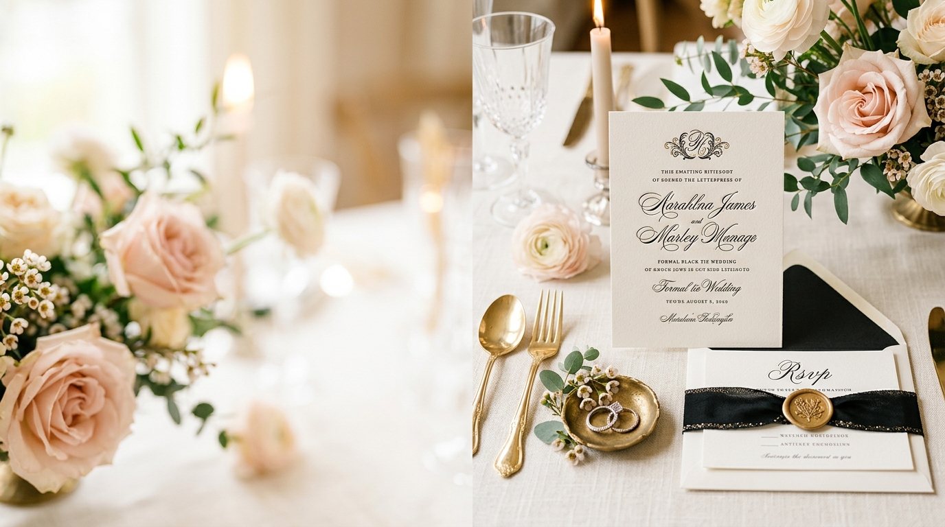 50+ Black Tie Wedding Invitation Wording Ideas for '26