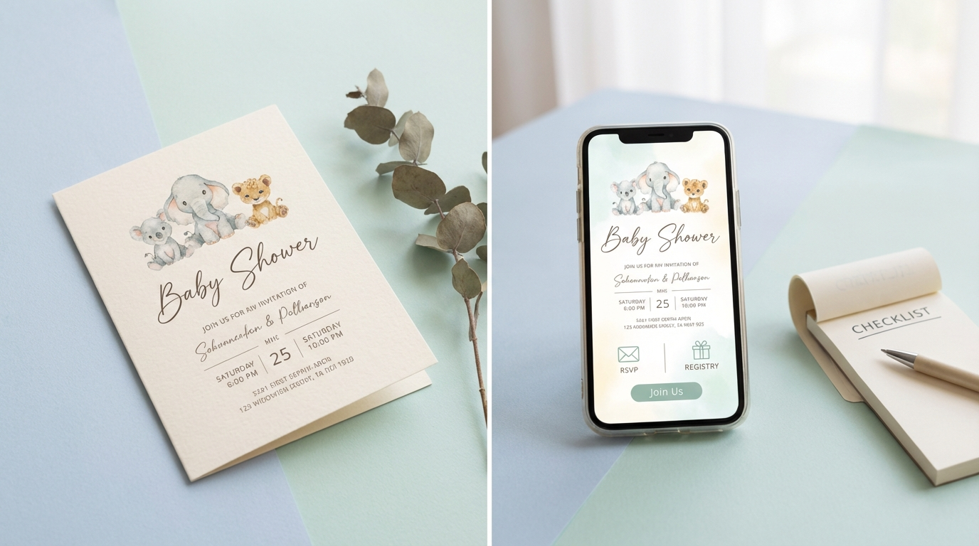 3 Choose a Venue for baby shower planning checklist - digital invitation and event planning