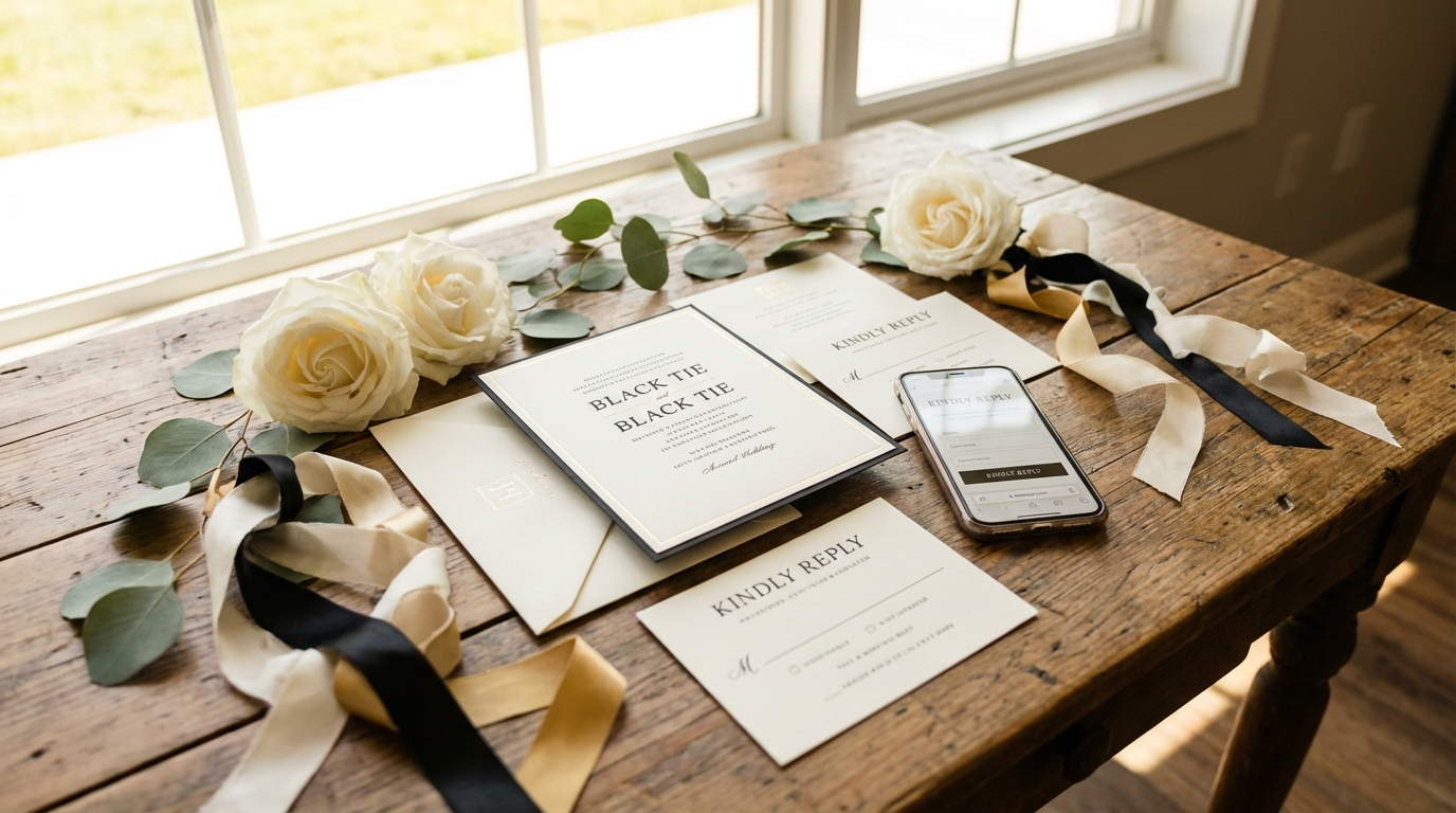 Black Tie Wedding Invitation Wording Templates for black tie wedding invitation wording - digital invitation and event planni