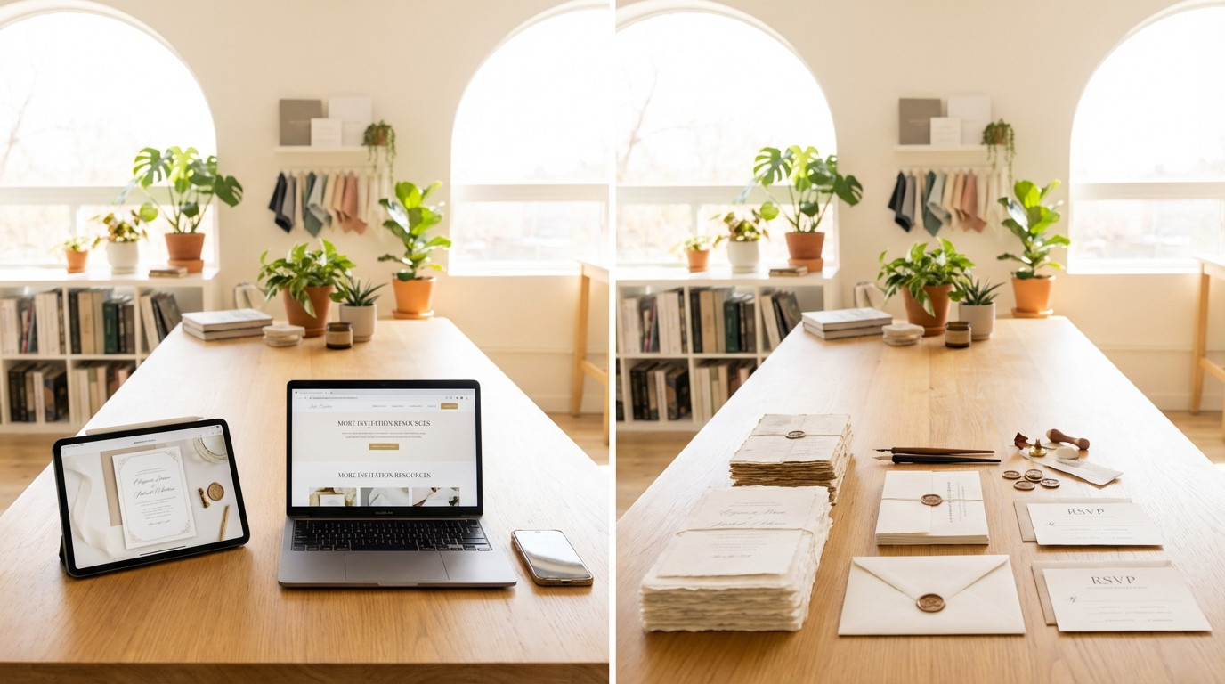 More Invitation Resources for digital vs paper invitations - digital invitation and event planning