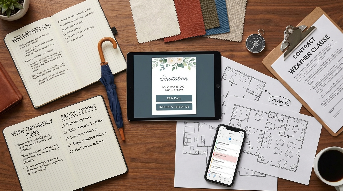 11 Contingency Plans for how to choose a party venue - digital invitation and event planning