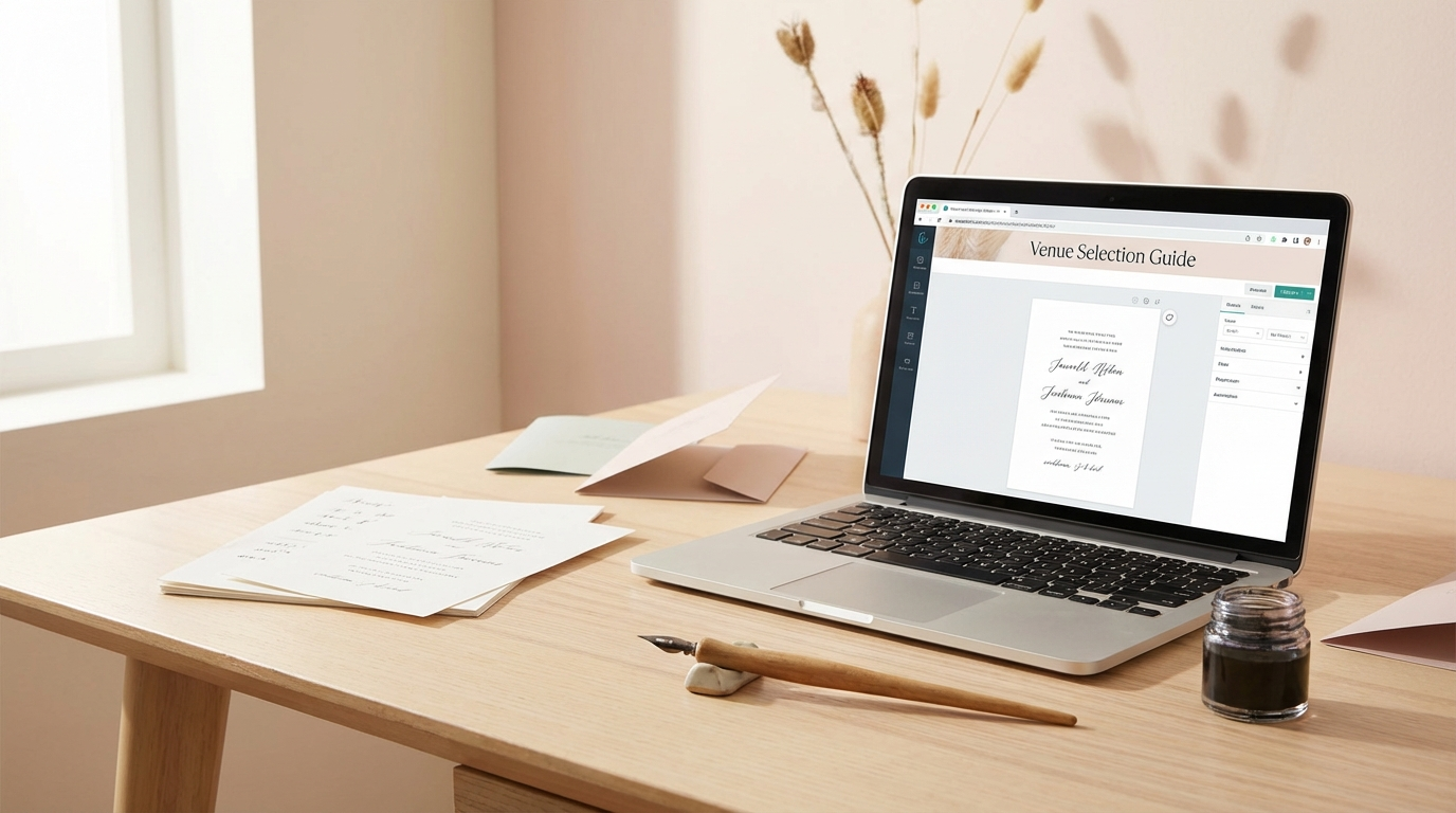 Example Invitation Wording for how to choose a party venue - digital invitation and event planning