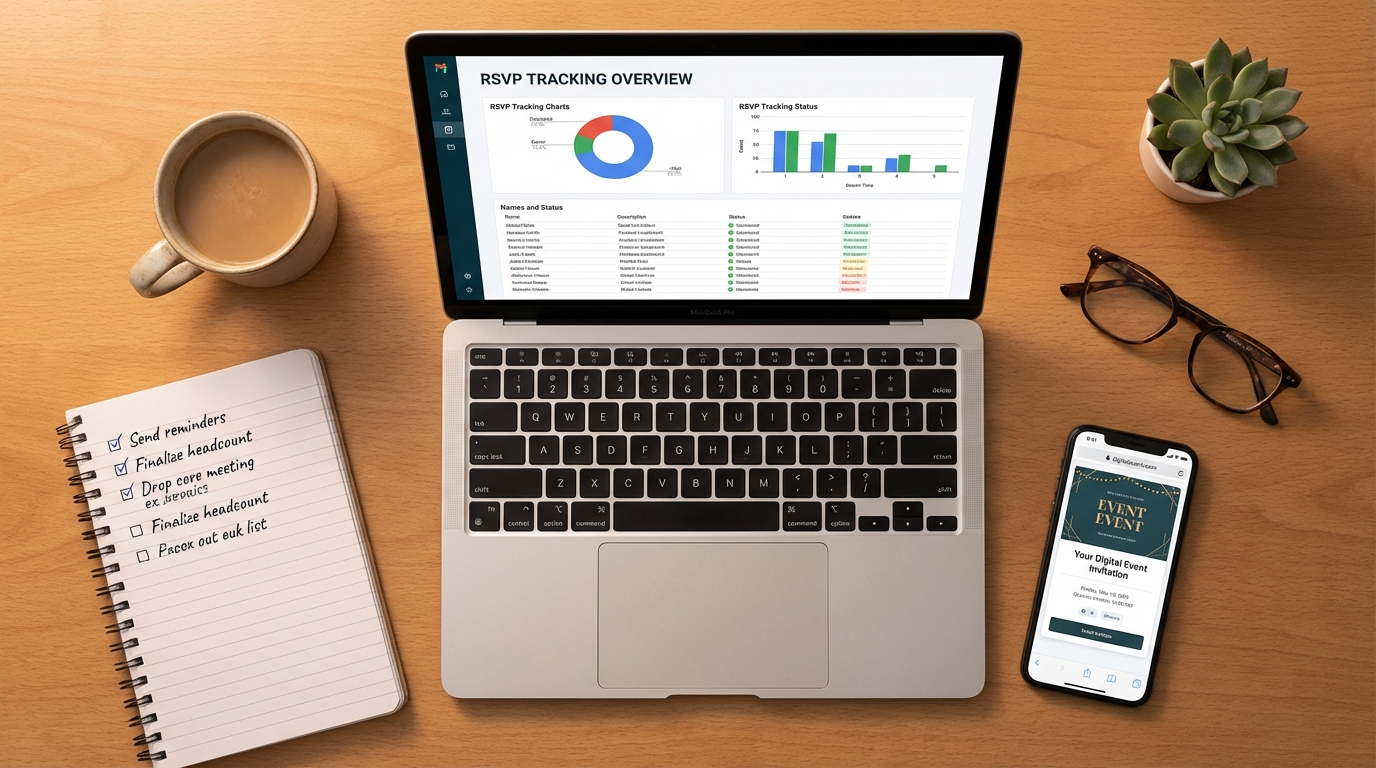 Advanced RSVP Tracking Tips for how to track RSVPs - digital invitation and event planning