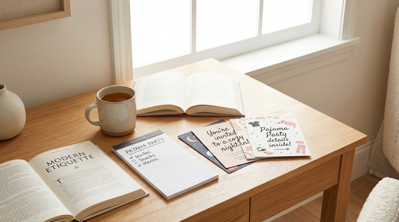 LastMinute Invitation Tips for pajama party invitation wording - digital invitation and event planning