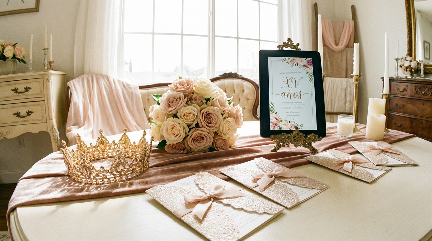 Digital Quinceaera Invitations A Modern Approach for quinceañera invitation wording - digital invitation and event planning