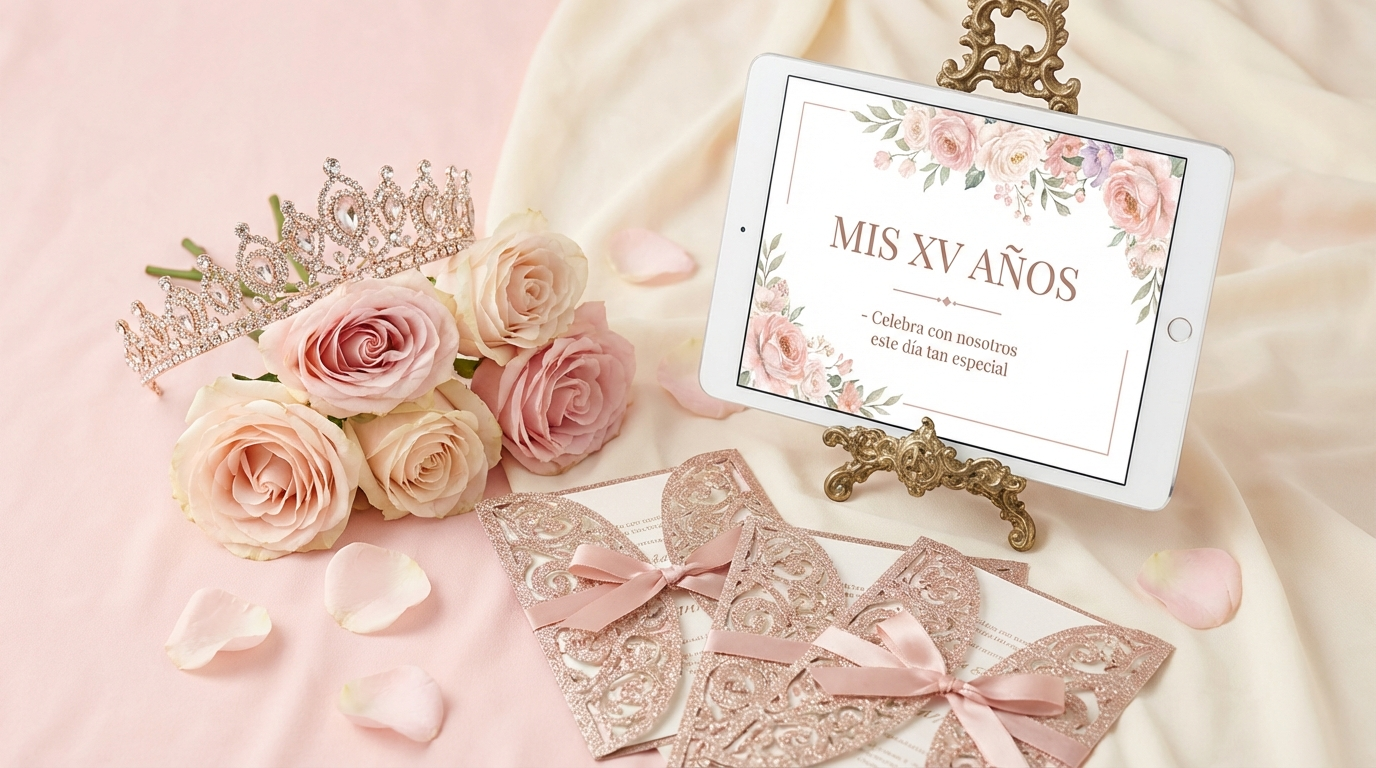 Quinceaera Invitation Wording Spanish Examples for quinceañera invitation wording in Spanish - digital invitation and event p