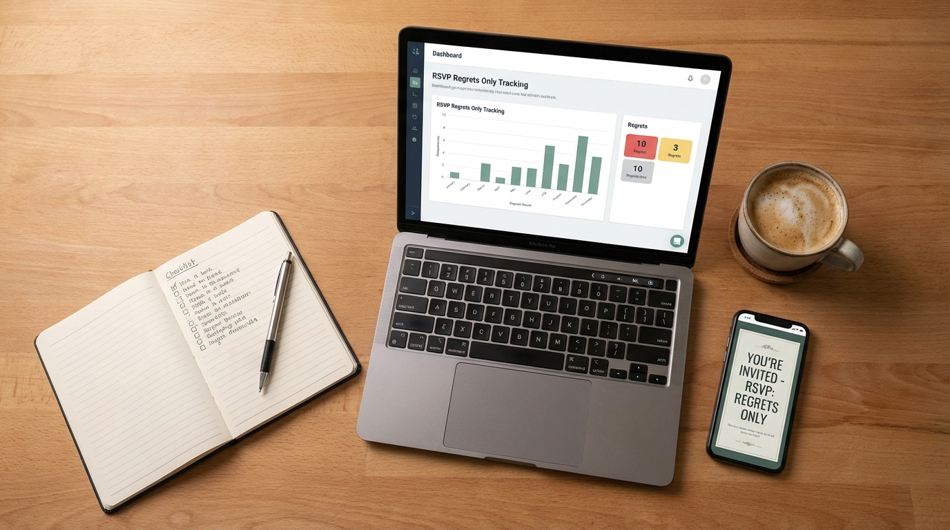Alternatives to RSVP Regrets Only for RSVP regrets only meaning - digital invitation and event planning
