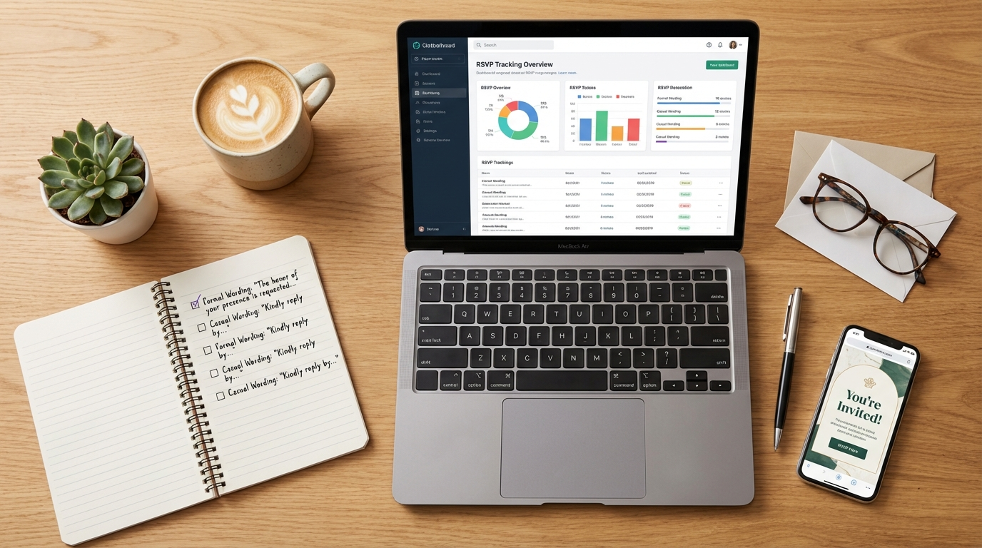 RSVP Etiquette What Guests Should Know for RSVP wording for invitations - digital invitation and event planning